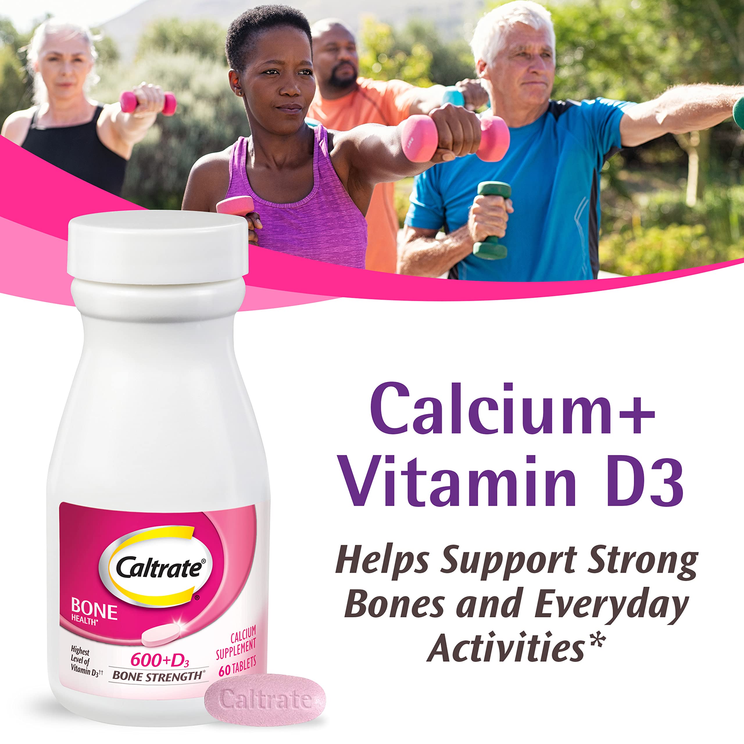 Foto 2 | Suplemento Caltrate 600plus D3 Calcium 600 Mg Vitamina D 20 Mcg - Venta Internacional.