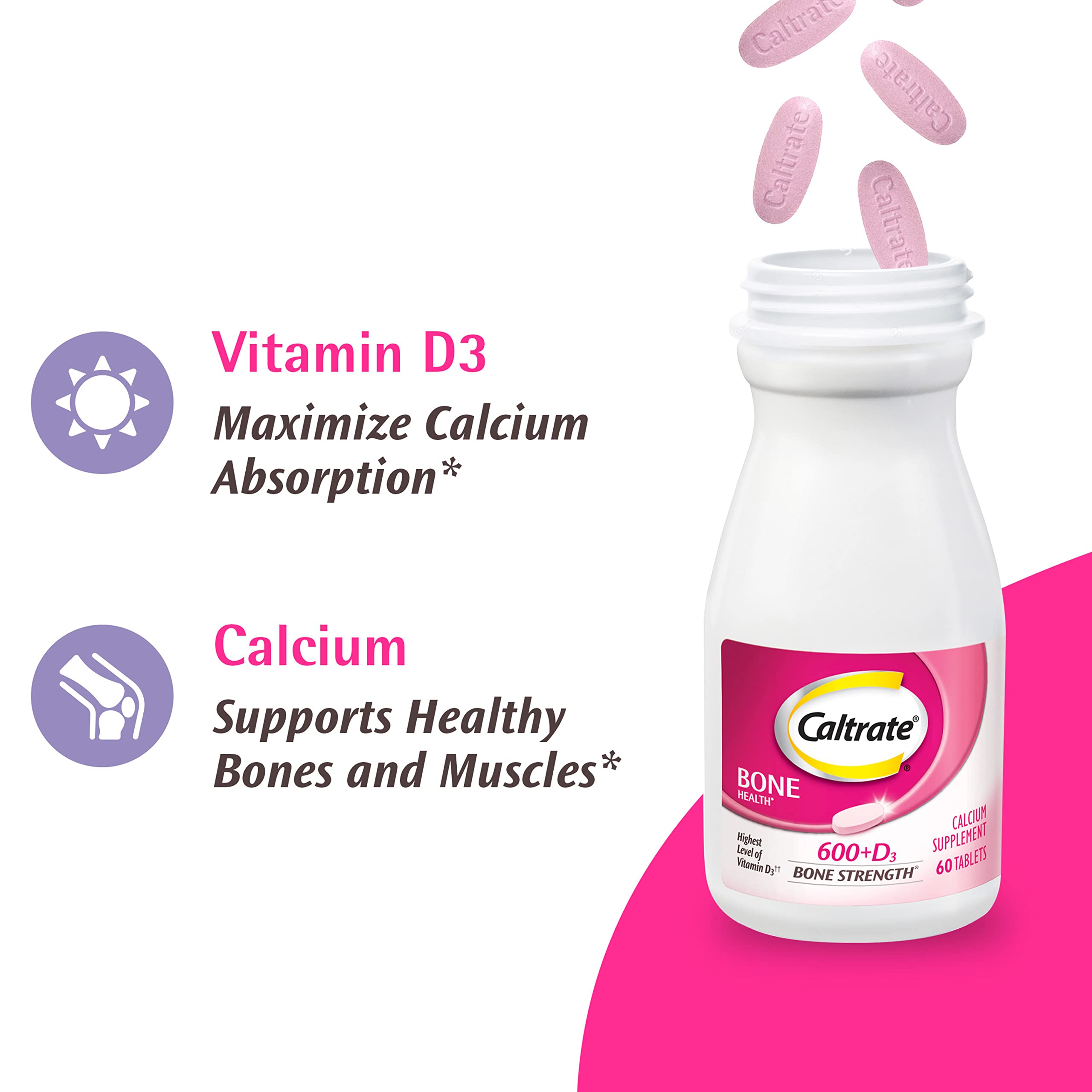 Foto 6 pulgar | Suplemento Caltrate 600plus D3 Calcium 600 Mg Vitamina D 20 Mcg - Venta Internacional.