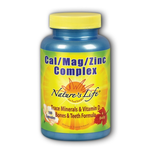 Foto 2 pulgar | Suplemento Nature's Life Cal-mag-zinc 100 Cápsulas - Venta Internacional.