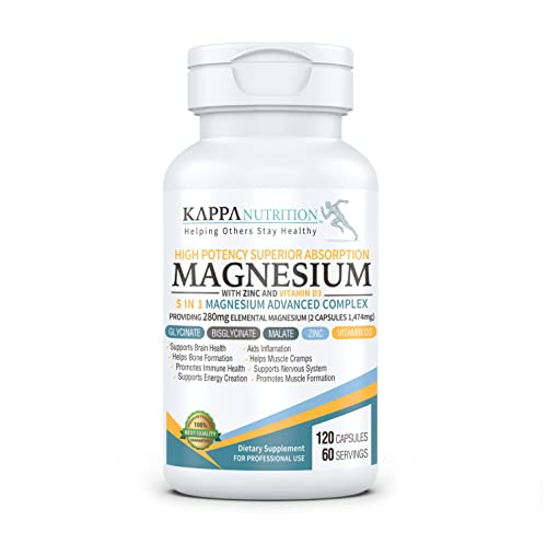 Foto 2 pulgar | Suplemento Kappa Nutrition, Glicinato De Magnesio Y Bisglicinato - Venta Internacional.