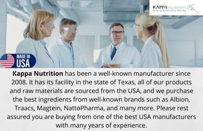 Foto 2 | Suplemento Kappa Nutrition, Glicinato De Magnesio Y Bisglicinato - Venta Internacional.