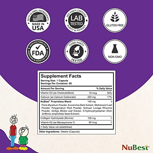 Foto 4 pulgar | Suplemento Nubest Tall 10+ Bone Strength, 60 Cápsulas (1 Paquete) - Venta Internacional.