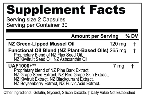 Foto 3 pulgar | Suplemento Frezzor Omega 3 Black Joint Care 60 Cápsulas Blandas - Venta Internacional.