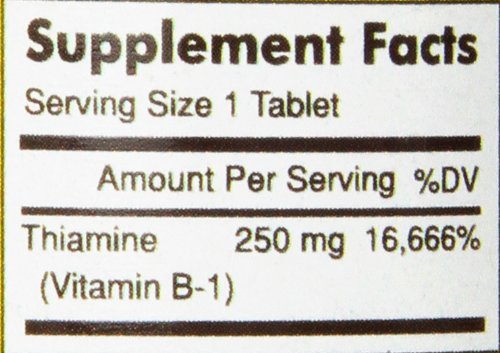 Foto 8 pulgar | Tabletas De Tiamina Con Vitamina B-1, 250 Mg, Botella De 100 Unidades - Venta Internacional.