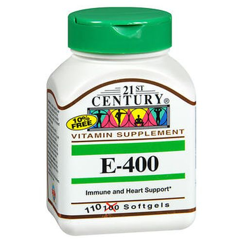 Foto 1 | Suplemento 21st Century E-400 110 Cápsulas Blandas - Venta Internacional