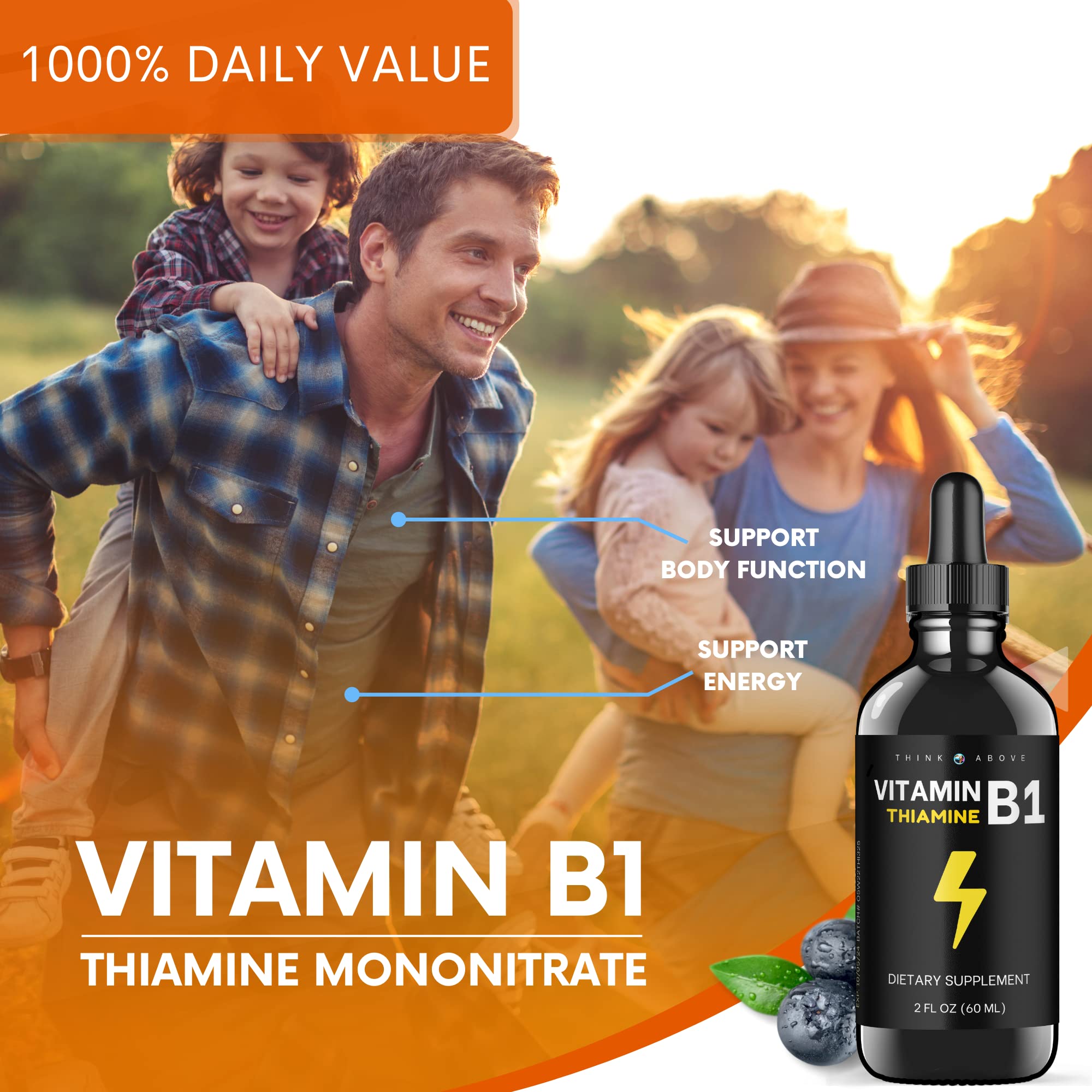 Foto 4 | Gotas Líquidas De Mononitrato De Tiamina Con Vitamina B1, 12 Mg, 30 Ml - Venta Internacional.