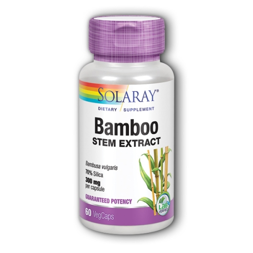 Suplemento De Extracto De Tallo De Bambú Solaray, 60 Cápsulas (paquete De 4) - Venta Internacional.