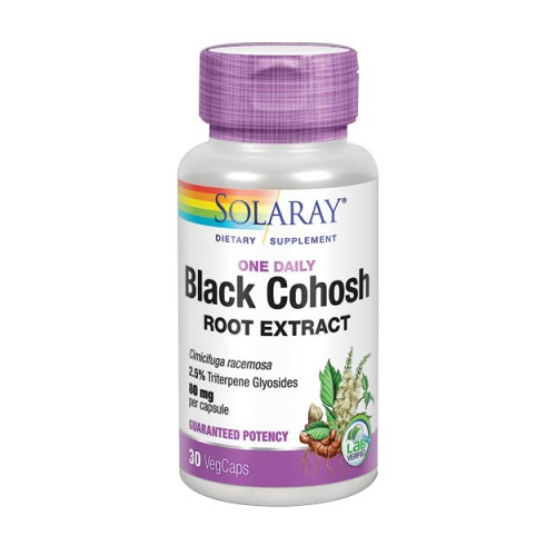 Foto 1 | Suplemento De Extracto De Raíz De Cohosh Negro Solaray, 30 Cápsulas X 2 - Venta Internacional.