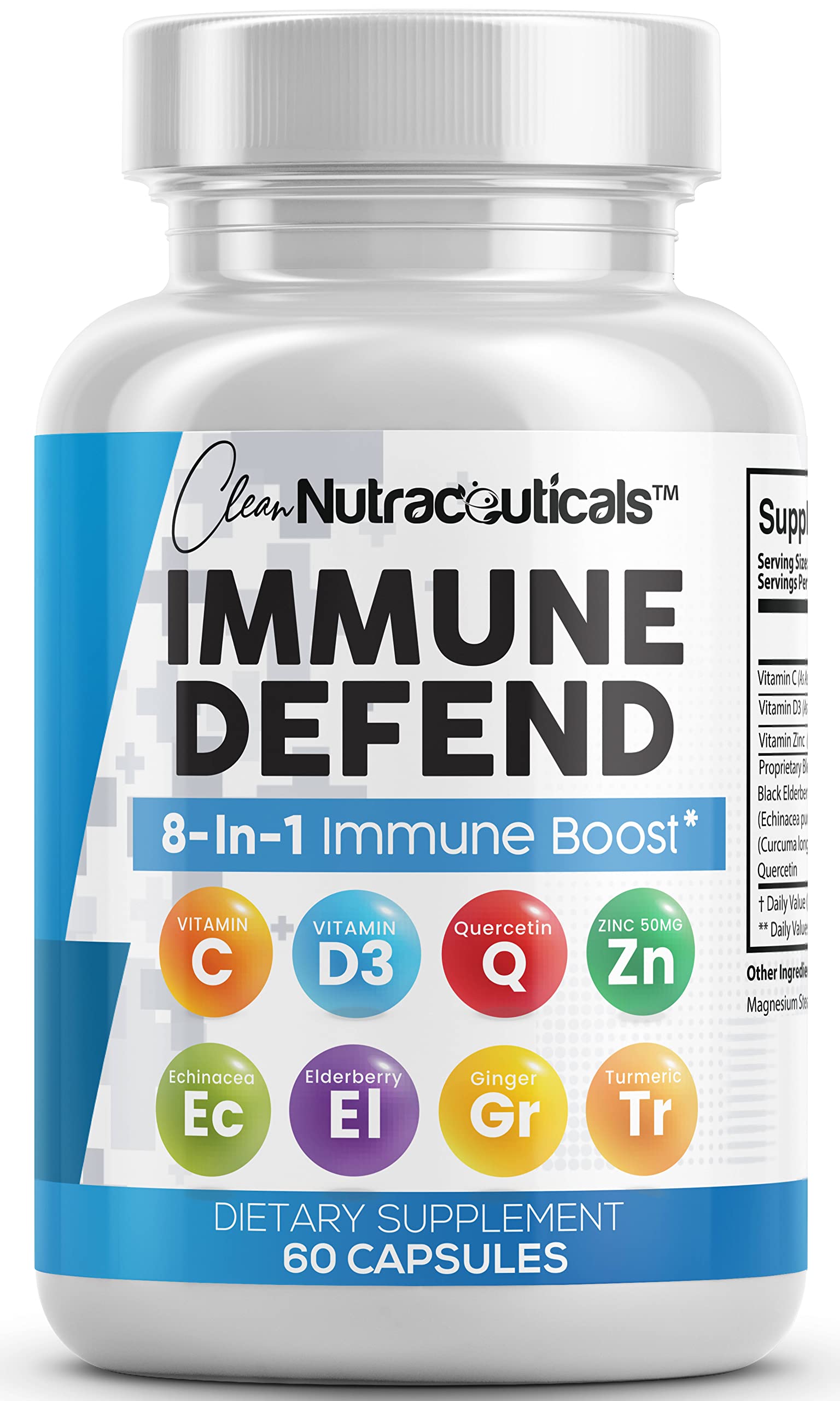 Foto 1 | Suplemento De Apoyo A La Defensa Inmunológica Clean Nutraceuticals, 8 Pulgadas  - Venta Internacional.
