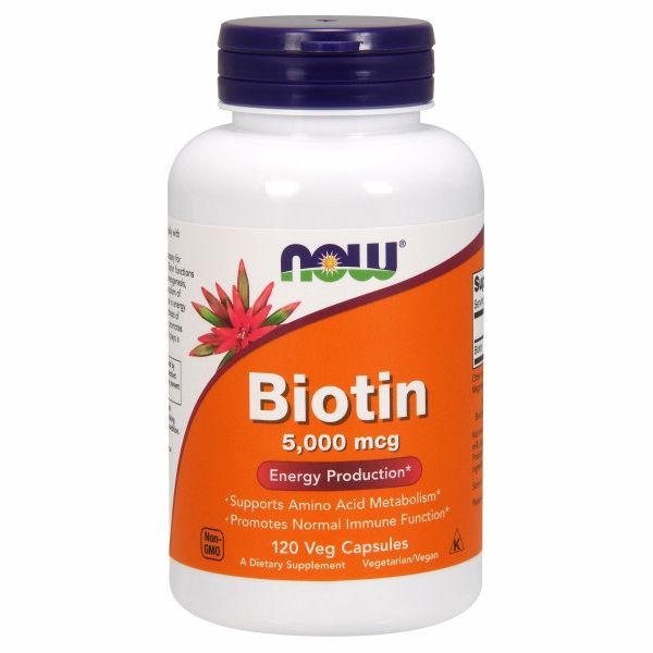 Foto 2 pulgar | Suplement Now Foods Biotina 5000 Mcg 120 Vcaps - Venta Internacional.