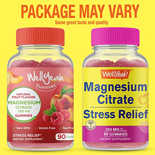 Foto 3 pulgar | Suplemento Wellyeah Gomitas De Citrato De Magnesio 250 Mg 90 Unidades - Venta Internacional.