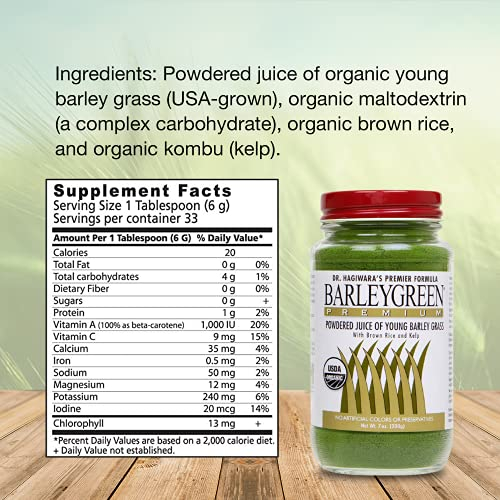Foto 4 pulgar | Suplemento Barleygreen Premium Del Dr. Hagiwara Con Algas Marinas 200 G - Venta Internacional.