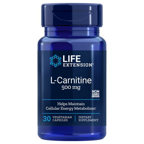 Foto 2 pulgar | Suplemento Life Extension L-carnitina 500 Mg 30 Vcaps - Venta Internacional.