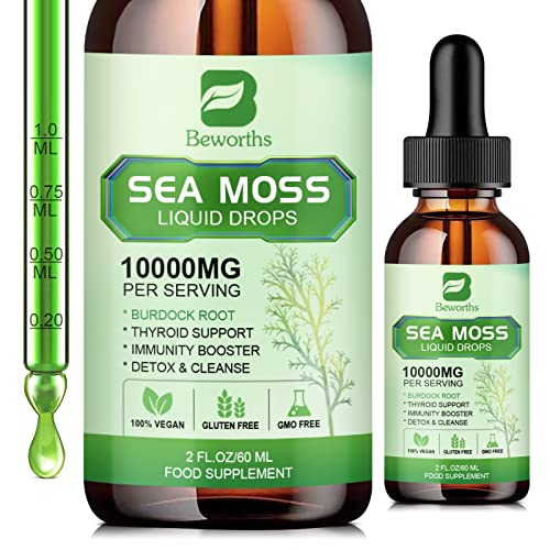 Foto 1 | Sea Moss Liquid Drops B Beworths Organic Irish 60 Ml - Venta Internacional.