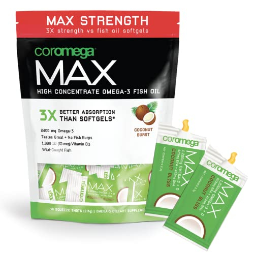 Foto 2 pulgar | Suplemento De Aceite De Pescado Omega 3 De Alta Concentración Coromega Max - Venta Internacional.