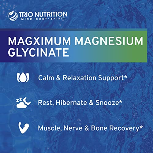 Foto 3 pulgar | Suplemento De Glicinato De Magnesio Magx De Trio Nutrition Con Vitamina E - Venta Internacional.