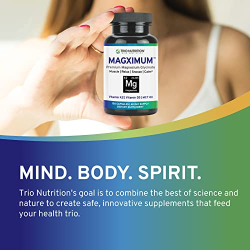 Foto 4 pulgar | Suplemento De Glicinato De Magnesio Magx De Trio Nutrition Con Vitamina E - Venta Internacional.