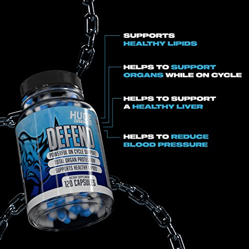 Foto 5 pulgar | Supplement Huge Supplements Defend Cycle Support 120 Cápsulas - Venta Internacional.