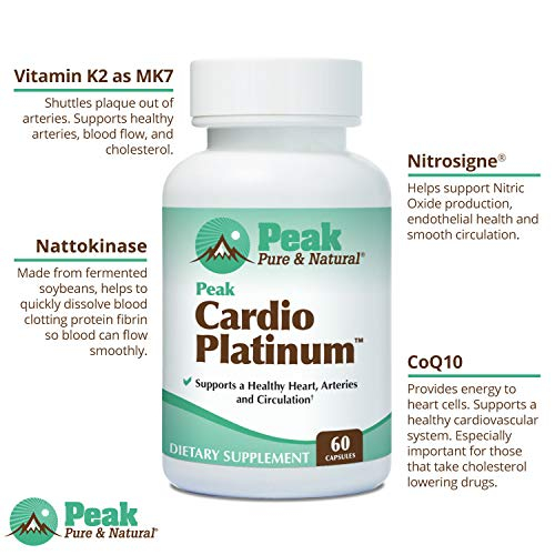 Foto 3 pulgar | Suplemento Peak Pure & Natural Peak Cardio Platinum - Venta Internacional.