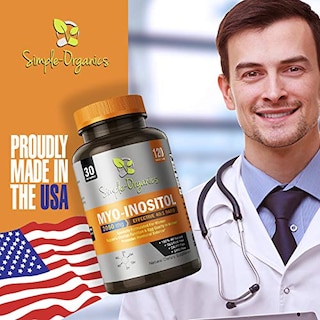 Foto 4 | Suplemento De Mioinositol De Simple-organics Con D-chiro Inositol - Venta Internacional.