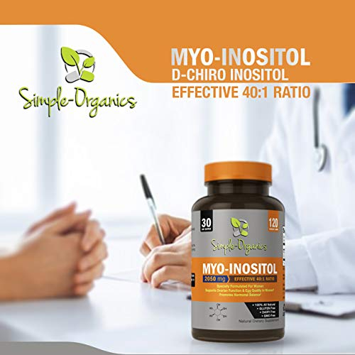 Foto 7 pulgar | Suplemento De Mioinositol De Simple-organics Con D-chiro Inositol  - Venta Internacional.