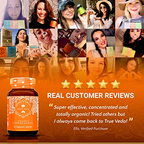 Foto 6 pulgar | Suplementos True Veda Organic Ashwagandha Ksm-66 60 Píldoras - Venta Internacional.