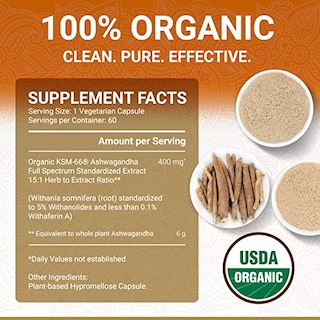 Foto 6 | Suplementos True Veda Organic Ashwagandha Ksm-66 60 Píldoras - Venta Internacional.