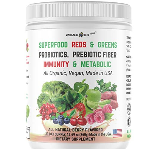Foto 1 | Suplemento Peacock Max, Superalimento Orgánico, Rojo Y Verde, 360 G - Venta Internacional.
