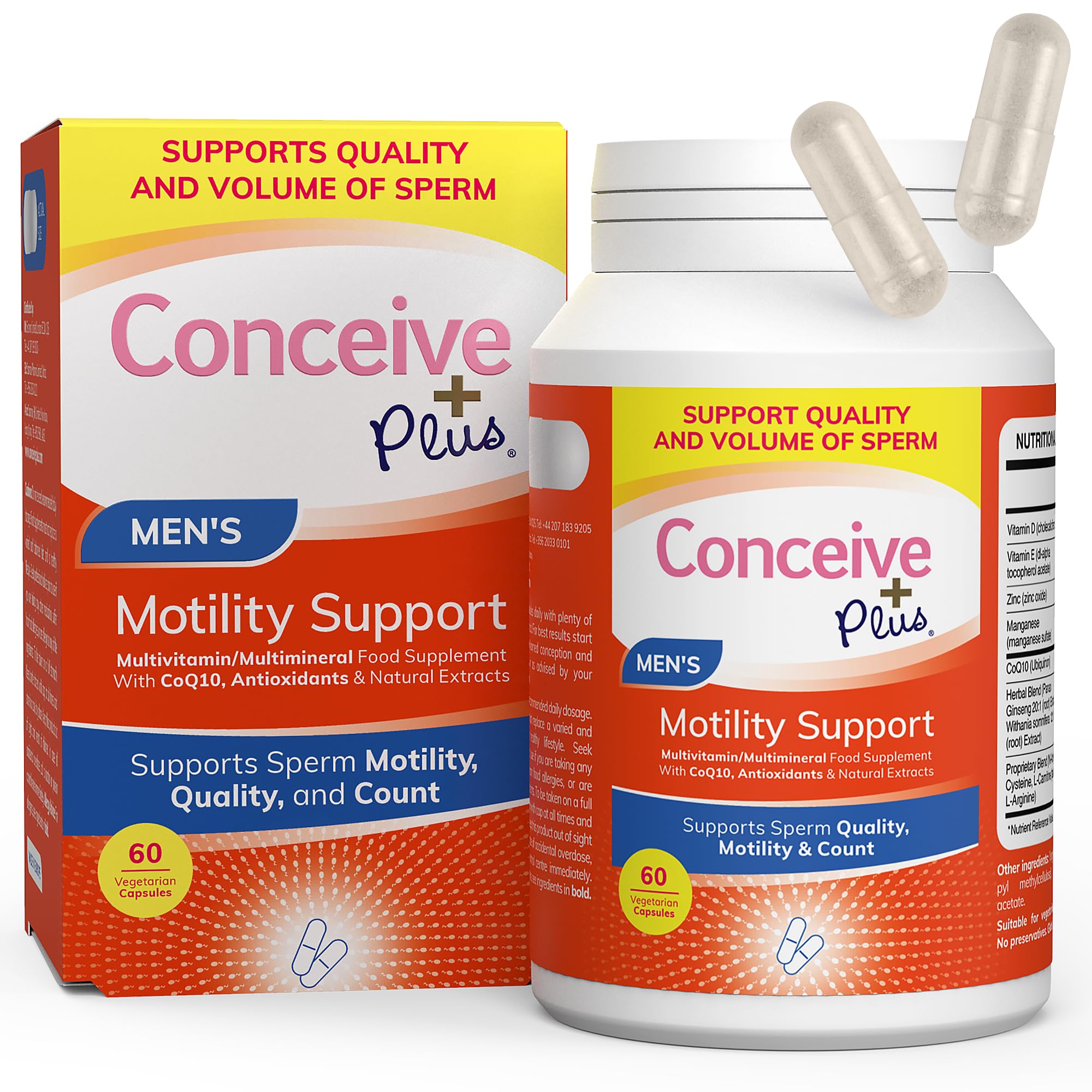 Foto 1 | Suplemento De Fertilidad Conceive Plus Motility Para Hombre 60 Cápsulas - Venta Internacional.
