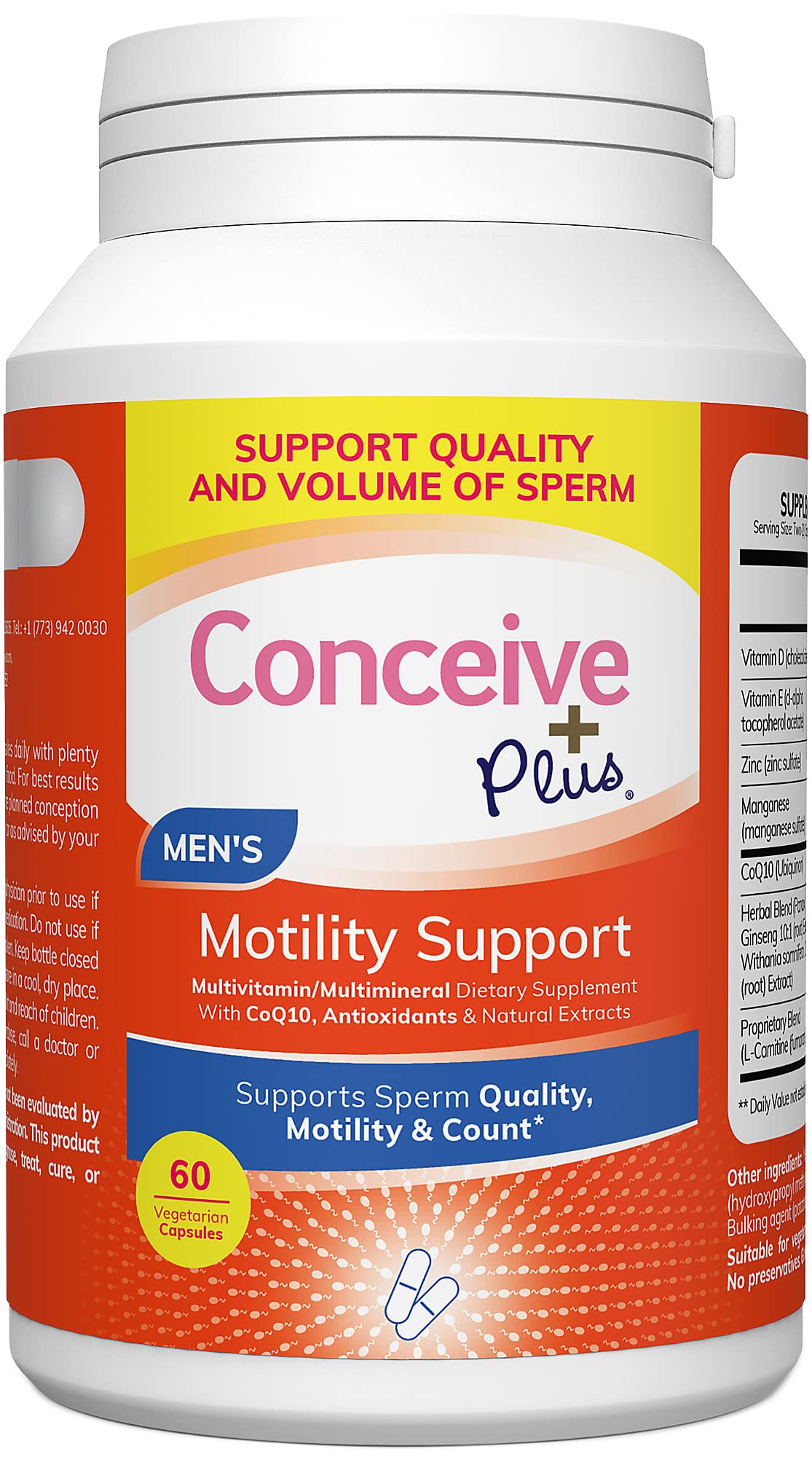 Foto 6 pulgar | Suplemento De Fertilidad Conceive Plus Motility Para Hombre 60 Cápsulas - Venta Internacional.