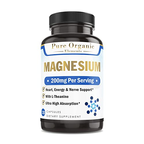 Foto 2 pulgar | Suplemento De Glicinato De Magnesio Pure Organic Elements, 120 Unidades - Venta Internacional.