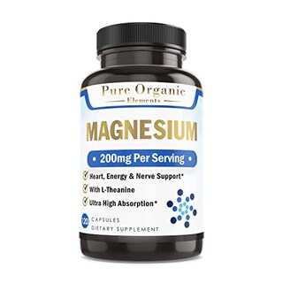 Foto 1 | Suplemento De Glicinato De Magnesio Pure Organic Elements, 120 Unidades - Venta Internacional.