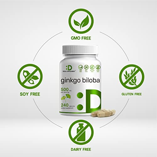Foto 4 pulgar | Suplemento Eagleshine Vitaminas Ginkgo Biloba 500 Mg 240 Cápsulas - Venta Internacional.