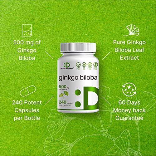 Foto 5 pulgar | Suplemento Eagleshine Vitaminas Ginkgo Biloba 500 Mg 240 Cápsulas - Venta Internacional.