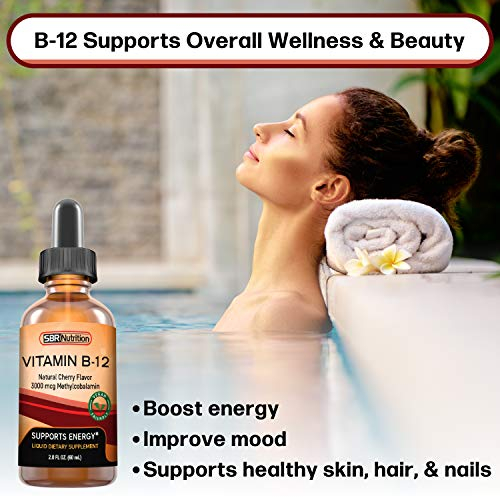 Foto 6 pulgar | Gotas Líquidas Sublinguales De Vitamina B12 Sbr Nutrition 3000 Mcg - Venta Internacional.
