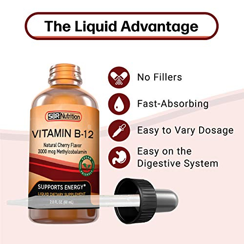 Foto 8 pulgar | Gotas Líquidas Sublinguales De Vitamina B12 Sbr Nutrition 3000 Mcg - Venta Internacional.