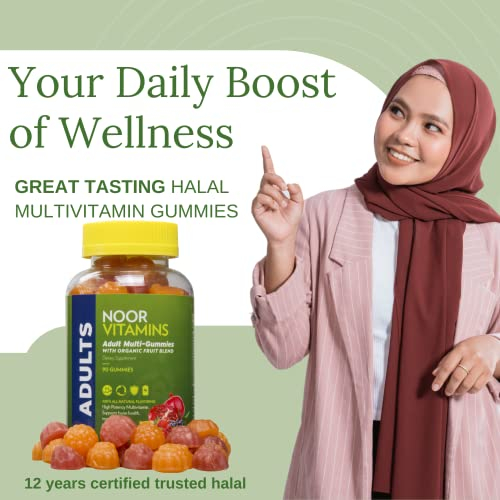 Foto 5 pulgar | Gomitas Multivitamínicas Para Adultos Supplement Noor Vitamins, Halal, 90 Unidades - Venta Internacional.