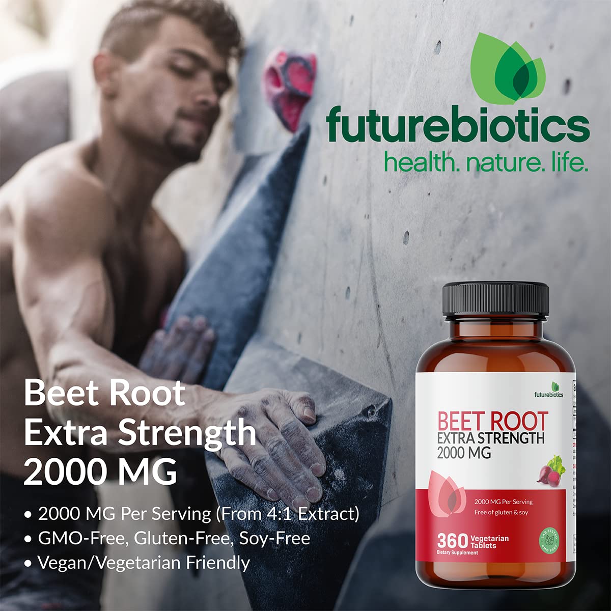 Foto 3 | Suplemento Futurebiotics De Raíz De Remolacha Extra Fuerte, 2000 Mg - Venta Internacional.