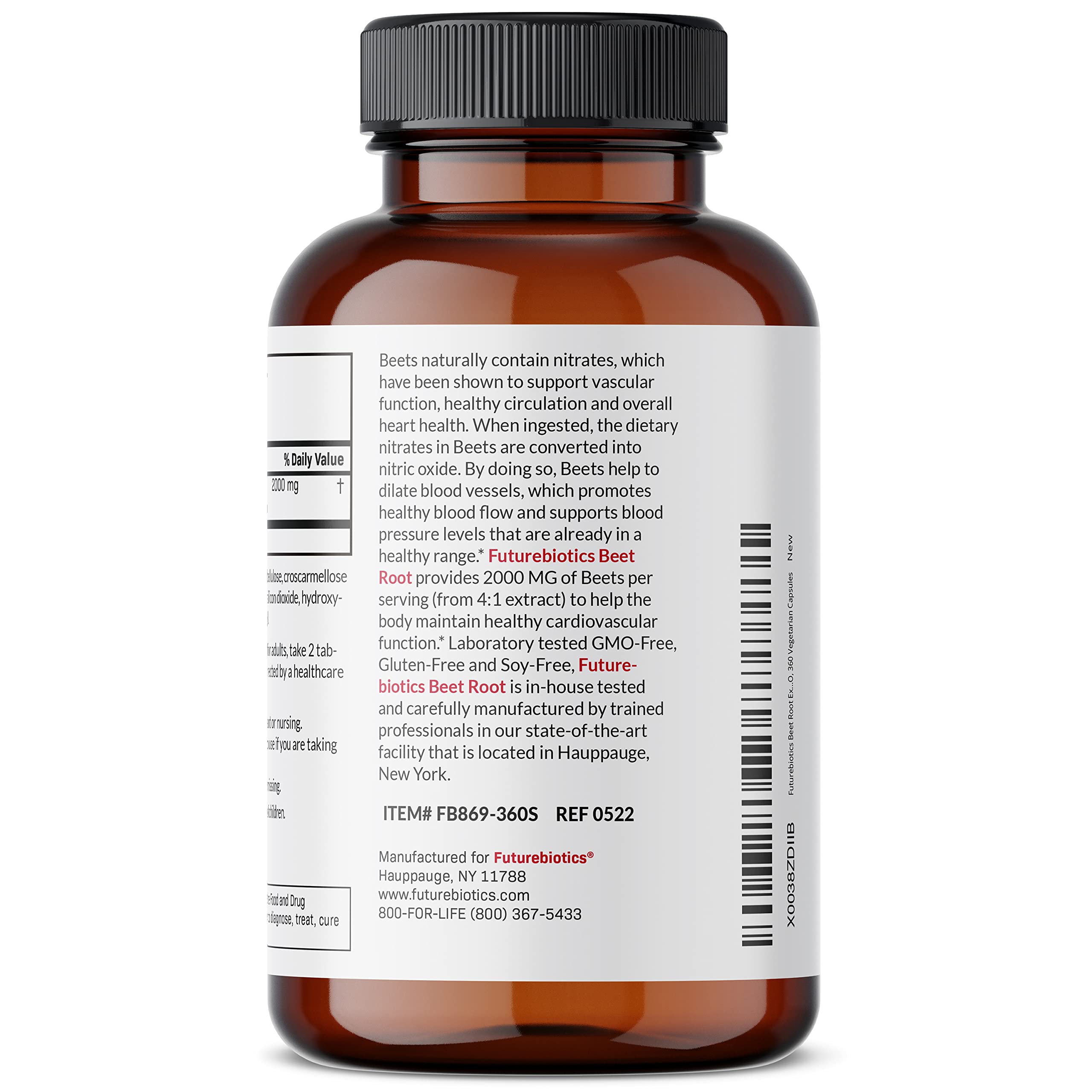 Foto 6 | Suplemento Futurebiotics De Raíz De Remolacha Extra Fuerte, 2000 Mg - Venta Internacional.