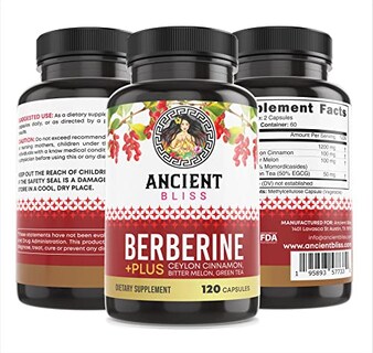Foto 4 | Suplemento Ancient Bliss Berberine Hcl 1200 Mg Con Canela De Ceilán - Venta Internacional.