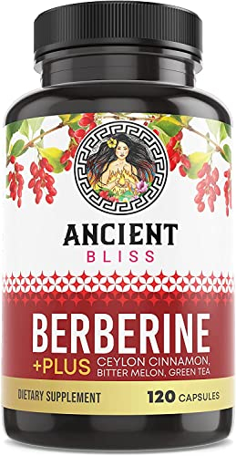 Foto 6 pulgar | Suplemento Ancient Bliss Berberine Hcl 1200 Mg Con Canela De Ceilán - Venta Internacional.