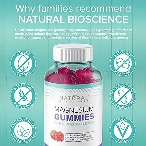 Foto 5 | Gomitas De Magnesio Natural Bioscience Sin Azúcar, 60 Gomitas - Venta Internacional.