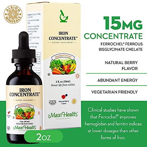 Foto 3 pulgar | Suplemento De Hierro Maxi-health 15 Mg/ml Líquido Para Hombres, Mujeres, K - Venta Internacional.