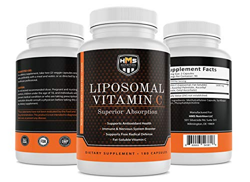 Foto 3 pulgar | Suplemento Vitamina C Liposomal 1600 mg 180 Cápsulas - Venta Internacional