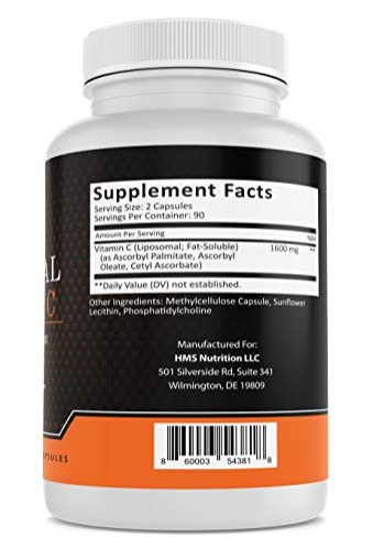 Foto 5 pulgar | Suplemento Vitamina C Liposomal 1600 mg 180 Cápsulas - Venta Internacional