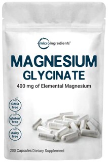 Foto 1 | Suplemento: Microingredientes: Glicinato De Magnesio 400 Mg 200 Ca - Venta Internacional.