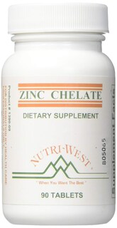 Foto 1 | Suplemento De Quelato De Zinc Nutriwest 16 Mg 90 Tabletas - Venta Internacional.