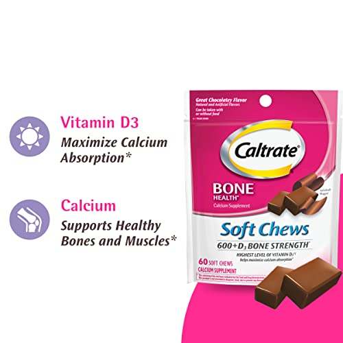 Foto 6 pulgar | Suplemento Caltrate Soft Chews, 600 Mg De Calcio + D3, 60 Unidades - Venta Internacional.