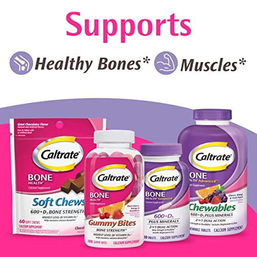 Foto 8 pulgar | Suplemento Caltrate Soft Chews, 600 Mg De Calcio + D3, 60 Unidades - Venta Internacional.