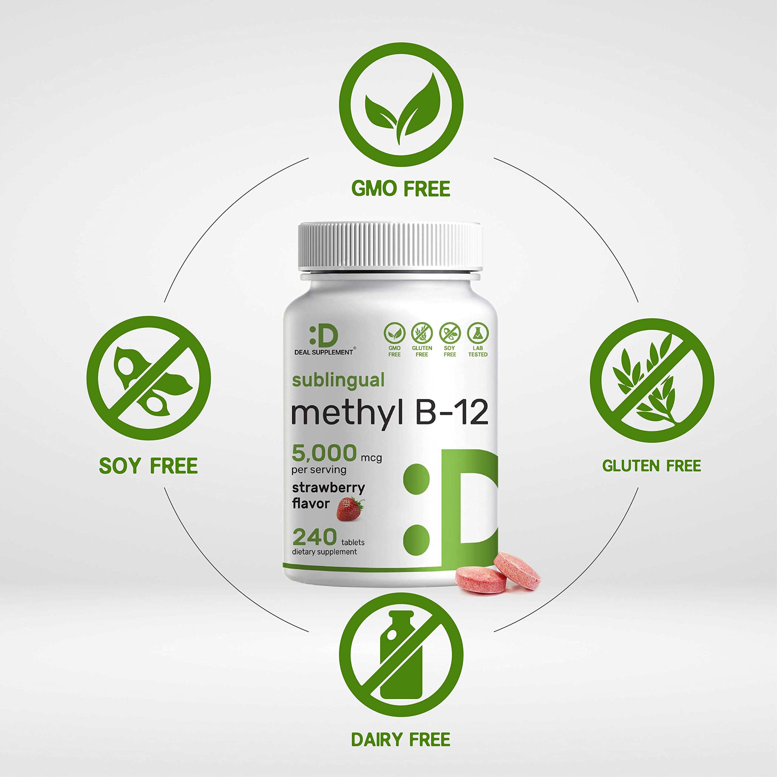 Foto 6 pulgar | Suplemento, Oferta, Suplemento De Metil Vitamina B-12, 5000 Mcg, 240  - Venta Internacional.